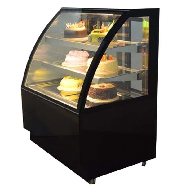 SC900-CR2BK Cake Showcase Curve CR2 (Black Marble)